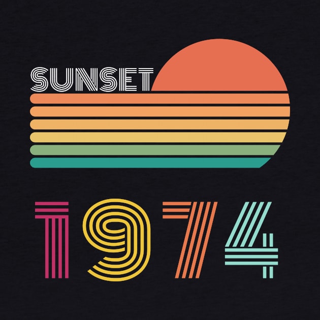 Sunset Retro Vintage 1974 by Happysphinx